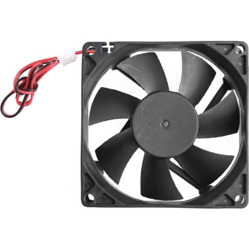 12V 2-Pin 80x80x25mm PC Computer CPU System Heatsink Brushless Cooling Fan 8025