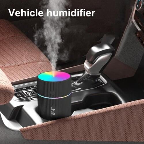 220ml Mini Portable Car Air Humidifier USB LED Night Lamp Electric Humidifiers Diffuser Purification Mist Maker for Car Home Off