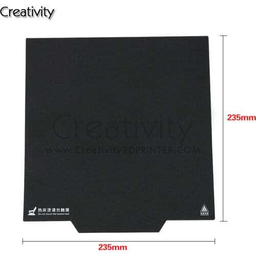 3D Printer Hot Bed Platform Print Sticker Build Surface Plate Tape Magnetic Square Heat Bed Sticker Print Bed Tape 235*235mm