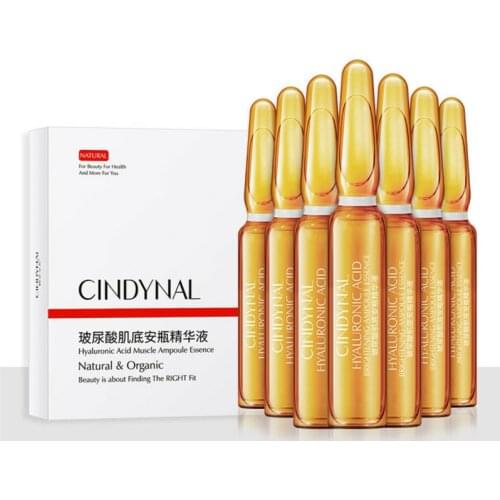 7pcs Small Ampoule Niacinamide Face Serum Hyaluronic Acid Firming Whitening Moisturizing Corrective Skin Care Essence TSLM1