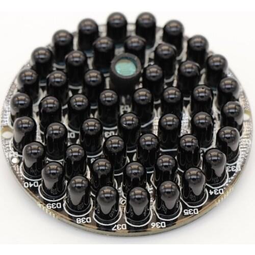 940nm 90 degrees CCTV Accessories infrared light 48 Grain IR LED board for Surveillance cameras night vision diameter 53mm
