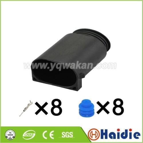 Free shipping 1set 8pin male plug of 1-1418552-1 4F0972708 4F0 972 708 auto waterproof wiring cable sensor connector