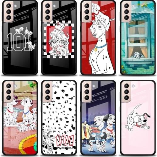 Dalmatians 101 Dog Tempered Glass Cover For Samsung Galaxy S21 Plus Ultra M21 M31 M51 A52 A72 Phone Case Coque