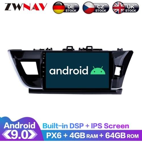 For Toyota Corolla 2011-2015 2016 Android IPS Screen PX6 DSP Car No DVD GPS Multimedia Player Head Unit Radio Navi Audio Stereo