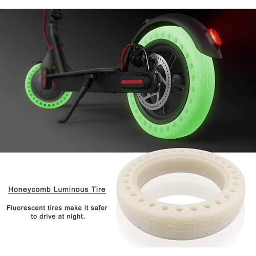 8.5 Inch Fluorescent Tire Explosion Proof Durable fOr Xaiomi M365 Electric Scooter Replacement Accessories Luminous Solid Tire
