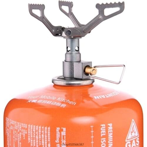 Free Shipping Outdoor Picnic Gas Burner Portable Pocket Folding Camping Mini Cooking Stoves ju8 21 Wholesales