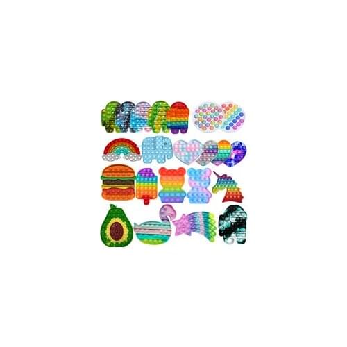 Toy Brain Train Stress Relief for Autism Squeeze Toys Push Bubble Fidget Sensory Toy Antistress Push Bubble Fidget yelena belova