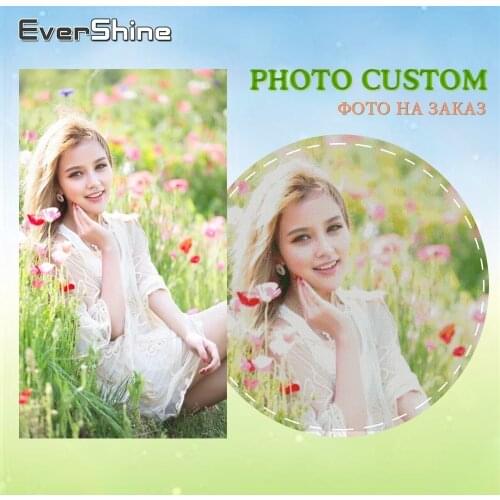 EverShine 5D DIY Photo Custom Diamond Painting Full Round Diamond Art Picture Of Rhinestone Cross Stitch Diamond Embroidery Sale