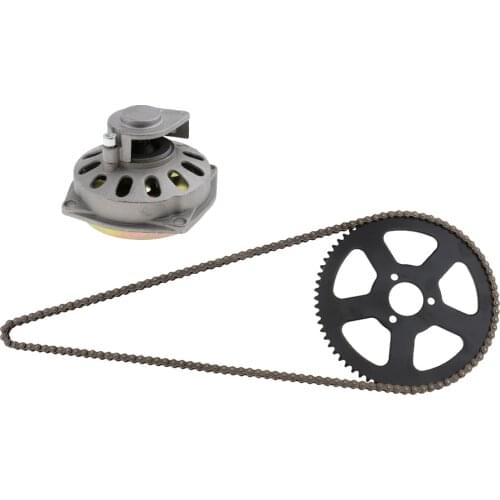 Clutch Drum Bell Housing & 25H 68 Links Drive Chain & Sprocket for 49cc High quality and very durable