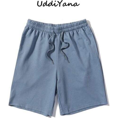 Fashion Summer Mens Sweatpants Shorts Male Pants Womens Shorts Moletom Masculino Sportswear Cotton Clothing Loose Shorts Homme