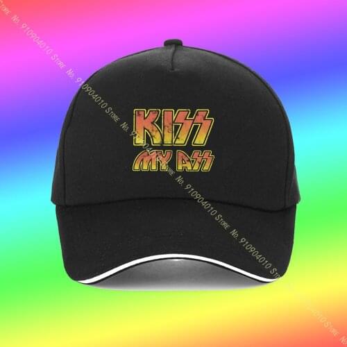 Rare Kiss My Ass Reprint Tn1002 Man Hat Baseball Cap For Men 2021 Male WomenS Baseball Cap Men Cap WomenS Baseball Cap