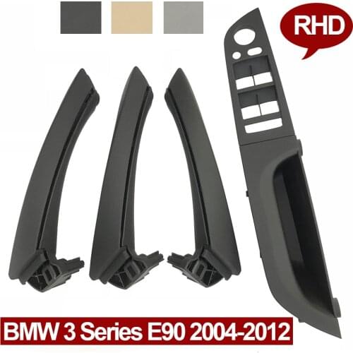 RHD Right Driver Door Handle Armrest Cover Panel Trim Set Replacement For BMW 3 Series E90 E91 316 318 320 325 328i
