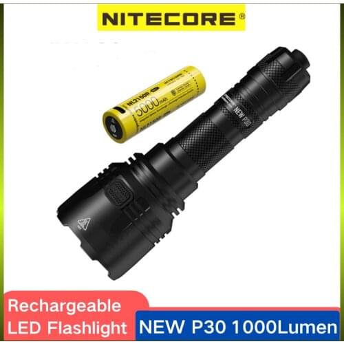NITECORE NEW P30 Tactical Flashlight 1000 Lumens Utilizes a CREE XP-L HI V3 LED Highlight Ultra Led Light For Outdoor Lighting