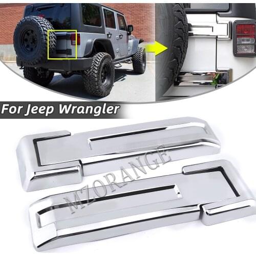 New Arrival Car Rear Door Spare Tire Tailgate Hinge Cover Trims Exterior Accessories for Jeep Wrangler JK 2007-2017 auto parts