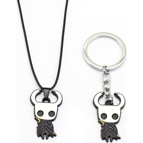 New Game Keychain Cute Hollow Knight Exquisite Pendants Wanderer Lapel Metal Keyring Metal Chaveiro Accessory