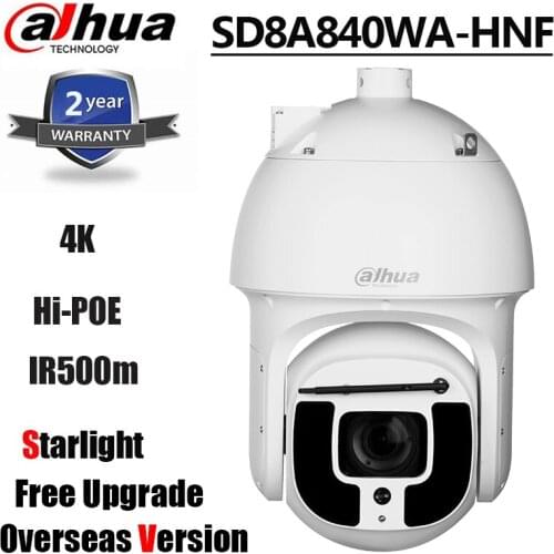 Dahua 8MP SD8A840WA-HNF 4K 40x Starlight IR500m WizMind Network PTZ Camera Hi-PoE IP67 Security CCTV Camera