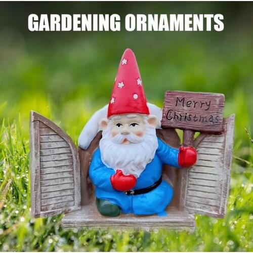 Santa Claus Resin Ornaments Forest Characters Succulents Flower Pots Landscaping Flowers Gardening Ornaments Dwarfs E7