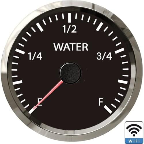 Universal 52mm WiFi Water Level Gauge with Yellow or White Backlight Programmable Meter Compatible with All Signal Sensor 12/24V
