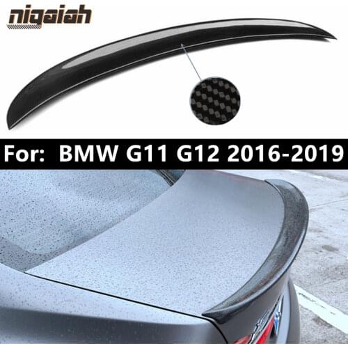 Carbon Fiber Rear Spoiler for BMW G11 G12 7 Series 740i 750i Sedan 2016 2017 2018 2019 Rear Trunk Wing Spoiler DA / AC Style