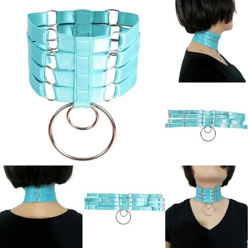 8 Color Gothic Accessories Harness Women Sword Belt Bondage Adjust Neck Sexy Fetish Bdsm Erotic Lingerie Festival Rave