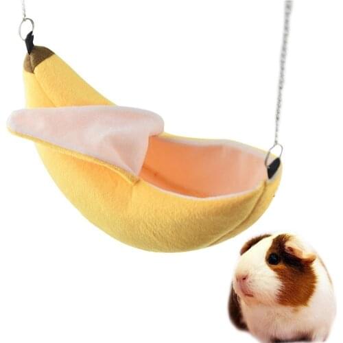 Animals Design Pet Banana Hamster Rat Hammock Cage House Nest Animal Hammock Pet Accessories Pet Winter Bed