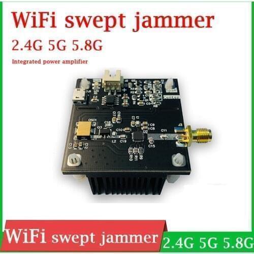 1.5GHZ 2.4GHZ 5GHZ 5.8GHZ WiFi swept jammer Shield RF power amplifier board WiFi jammer FOR 5G 2.4G 1.5G Bluetooth interferenc