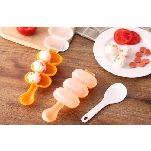 1PC New DIY Cute Mini Rice and Vegetable Roll Mold Meat Ball Maker Sushi Onigiri Tool Kitchen Gadgets OK 0761