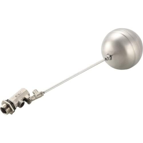 UXCELL 1PCS 1/2 INCH Male Thread Water Sensor Float 201/304 Stainless Steel Floating Valve Ball 15/40/60mm Thread Length DN15