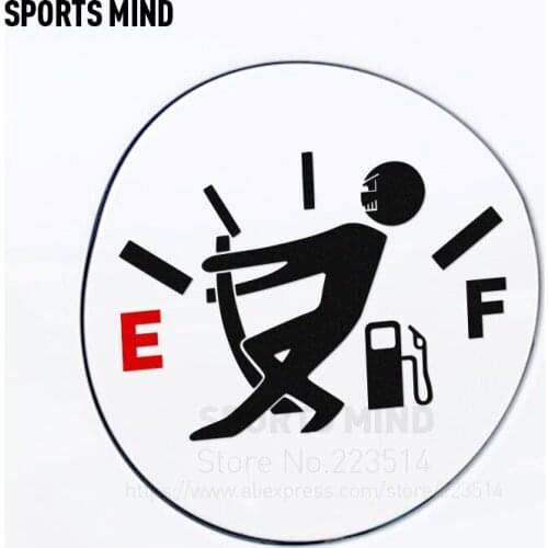 12 Pieces Funny Pull Fuel Cap automobiles Car-styling Reflective waterproof Vinyl sticker decal exterior accessories For All Car