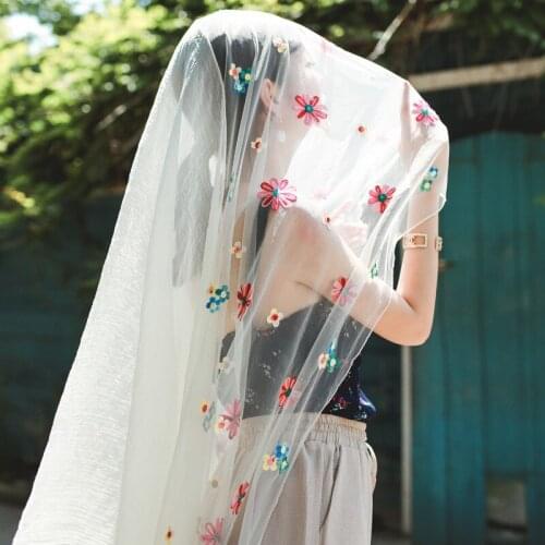 130x180cm Fashion Women Spring Summer Thin Flower Scarf Scarf Female Sunscreen Shawl