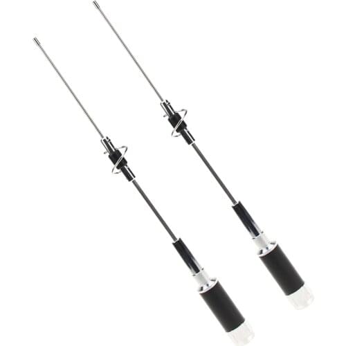 2Pcs High Gain UHF Connector CR-77 144/430MHz Mobile Radio Antenna Long Ranger Walkie Talkie Car Antenna