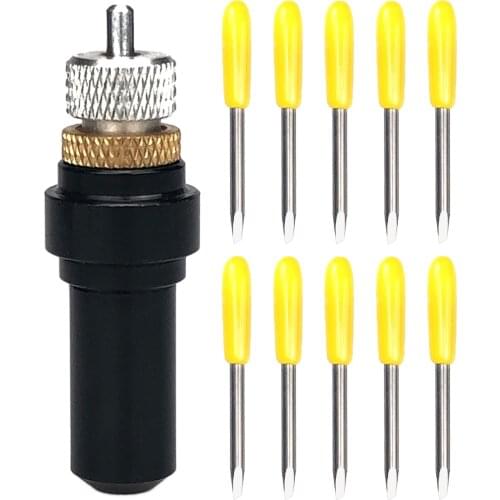 30 Degree 10pcs Summa Plotter Vinyl Cutter Knife Blades +1pc Summa Blade Holder Cutting Milling Carving Tool