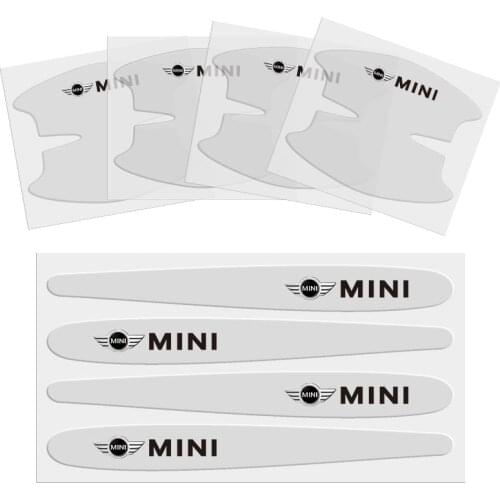 4Pcs Invisible Car Door Bowl Handle Protector Stickers For Mini Cooper Fridge Cooper R60 R61 F54 F55 F56 F57 F60 R50 R52 R53 R55