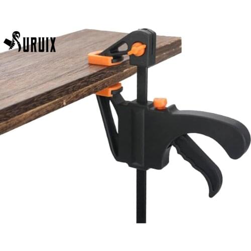 8/10/12 inch Quick Grip Clamps Multisize Bar Clamps for Woodwork One Handed Release F Clamp for Woodworking