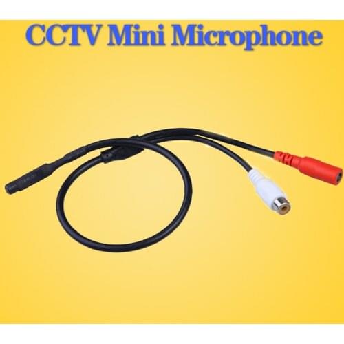LOFAM Audio pick up CCTV Microphone Wide Range Camera Mic Audio Mini Microphone for CCTV Security DVR