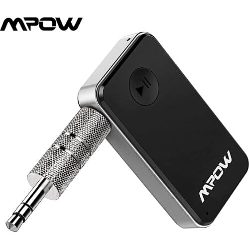 Mpow Bluetooth 5.0 Wireless Receiver Wireless Adapter RCA & 3.5mm Jack Input Music Stereo MP3 Receiver with 18Hrs Playing Time