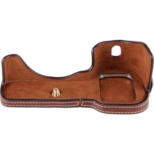 Camera Bag PU Case 1/4 Screw Mount for Sony ILCE-7R A7R ILCE-7 A7 Body Half Base