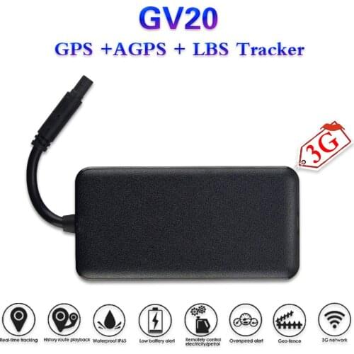 Concox 3G Vehicle Tracker GV20 Multifunction Car GPS Locator Waterproof Tracking Device With Google Realtime Tracking GPS Module