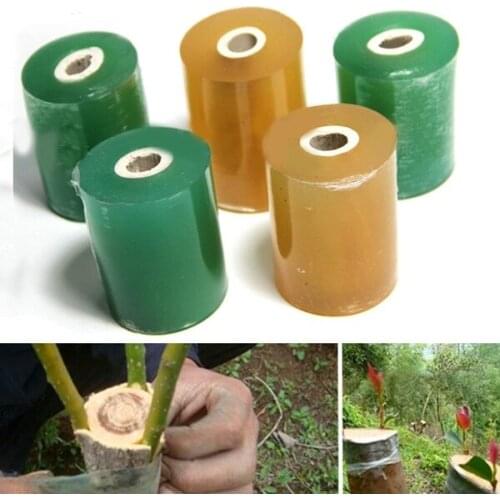 DHL 100pcs 2CM x 100M Grafting Tape Garden Tools Fruit Tree Secateurs Engraft Branch Gardening bind belt PVC tie Tape