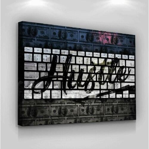 Art Supplier Prints Quote Motivation Hustle Keywords Poster Wall Art Canvas Prints Office Decor Modern Art Entrepreneur Picture