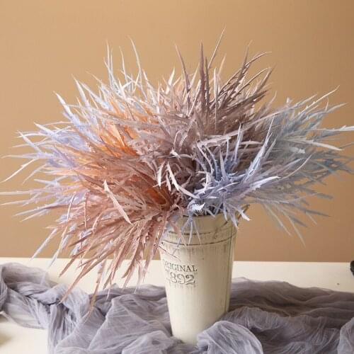 Simulation Crab Claw Leaf Plastic Artificial Plants For Wedding Background Wall Decoration Home Flower arrangement Fake Plants