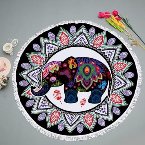 Microfiber Round Fabric Bath Summer Beach Towels Large Tassel With Beach Blanket Living Room Cover Home Decorative Mattress