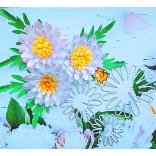 Daisy Flowers Metal Cutting Die Stencils Template for DIY Embossing Paper Photo Album Cards Making Scrapbooking Dies Cut New