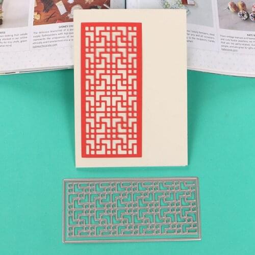 DUOFEN METAL CUTTING DIES S18081002 2pcs orient windows cutout lace hollow DIY Scrapbook Paper Album 2018 new
