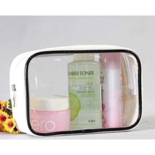 Large-Capacity Toiletries Storage Multifunctional Waterproof Transparent PVC Cosmetic Bag Ladies Travel Transparent Storage Bag