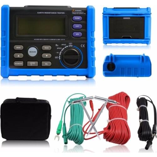 Professional Digital Ground Earth Resistance Voltage Tester Meter 0~4K ohm