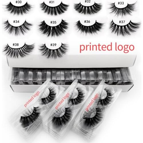 20/30/40/50/100 Pairs Wholesale Eyelashes Private Logo 3d Mink Lashes Natural Mink Eyelashes Makeup Volume False Lashes in Bulk
