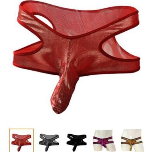 Sexy Male three-dimensional cut underwear boxer with mens jockstraps with big penis pouch panties ZJH072