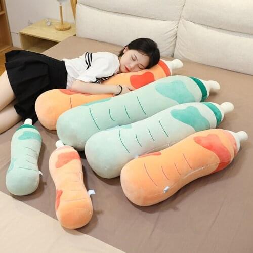 Cute baby bottle shape sleeping holding pillow, leg-clamping pillow 50/70/90/110cm length for children and adults