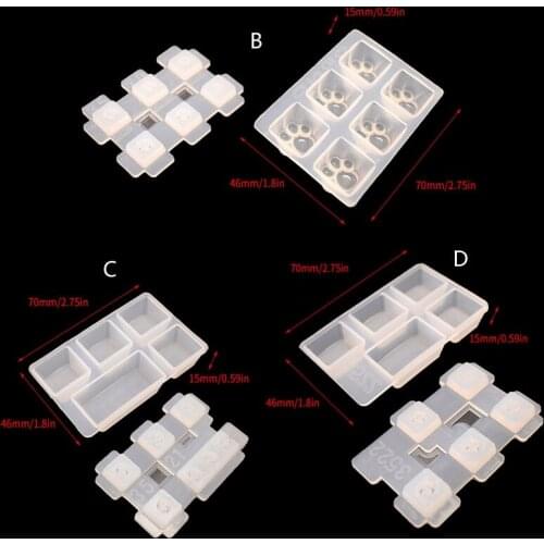 Compatible with Cherry MX Mechanical Gaming Keyboard Epoxy Resin Mold Computer PC Gamer Pet Paw Keycaps Silicone Molds